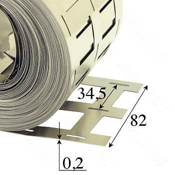 Никелированная лента 32700 3P под холдер